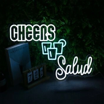 CHEERS Salud LED-Neonschild für Bar und Party