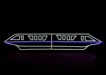Hochgeschwindigkeitszug LED-Neonschild Wohnzimmer Büro