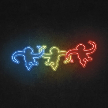 tanzende Affen LED-Neonschild für Kinderzimmer Spielzimmer