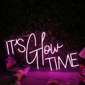 IT'S Glow TIME LED-Neonschild für Bar Club