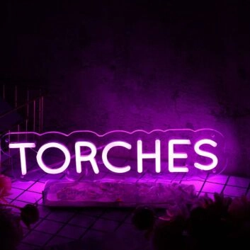 TORCHES LED Neonschild für Bar und Eventdekoration