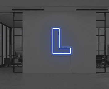 L LED-Neonschild Büro Arbeitszimmer