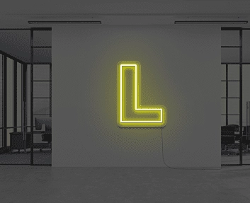 L LED-Neonschild Büro Arbeitszimmer
