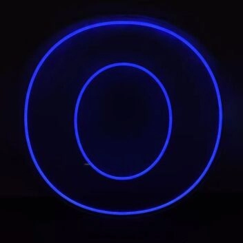Buchstabe O LED-Neonschild Büro Wohnzimmer