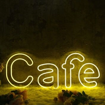Cafe LED-Neonschild für Gastronomie Innenbereich