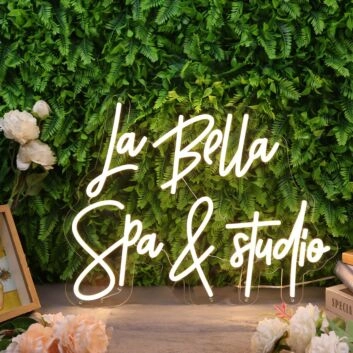 La Bella Spa & studio LED-Neonschild für Spa Studio