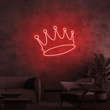 Krone LED-Neonschild Wohnzimmer Bar