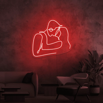 Küssendes Paar LED-Neonschild Wohnzimmer Schlafzimmer