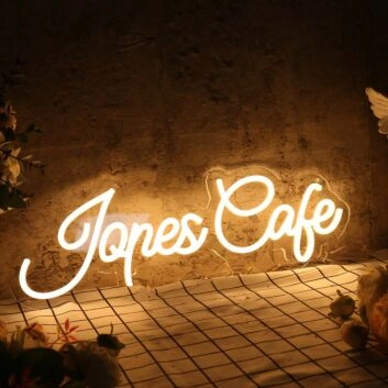 Jones Cafe LED-Neonschild für Café und Restaurant