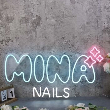 Personalisiertes LED Neonschild für Nagelstudio