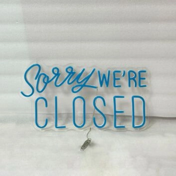 Sorry we&#039;re closed LED-Neonschild für Shop und Cafe