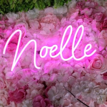 Noelle Pink Neon Sign
