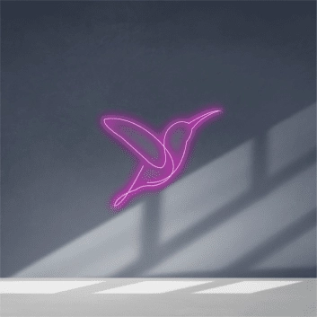 Kolibri LED-Neonschild Wohnzimmer Schlafzimmer