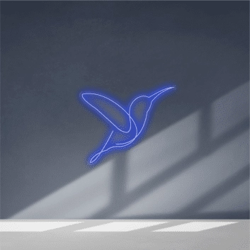 Kolibri LED-Neonschild Wohnzimmer Schlafzimmer