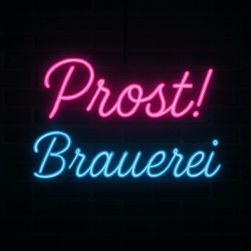 Prost! Brauerei LED-Neonschild für Bar und Brauerei