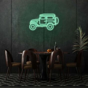 Geländewagen LED-Neonschild für Wohnzimmer und Bar