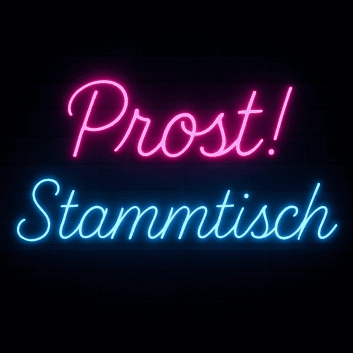 Prost! Stammtisch LED-Neonschild für Bar und Kneipe