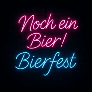 Noch ein Bier! Bierfest LED-Neonschild für Bar und Festival