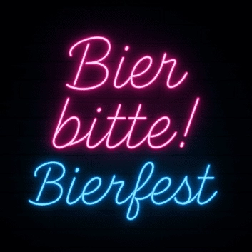 Bier bitte! Bierfest LED-Neonschild für Bar und Festival
