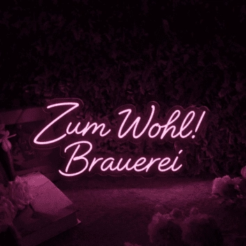 Zum Wohl! Brauerei LED-Neonschild für Bar und Brauerei