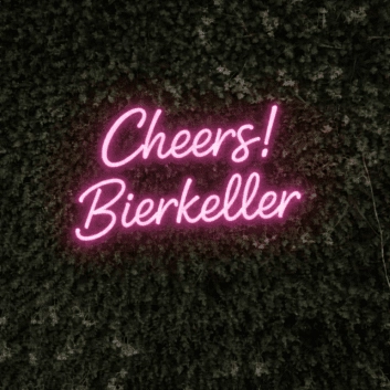Cheers! Bierkeller LED-Neonschild für Bar und Party