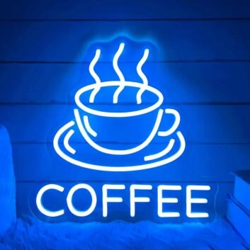 Kaffeetasse LED Neonschild für Café und Küche