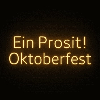 Ein Prosit! Oktoberfest LED-Neonschild für Fest Bar