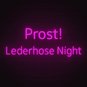 Prost! Lederhose Night LED-Neonschild für Bar Party