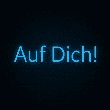 Auf Dich! LED-Neonschild für Bar Party