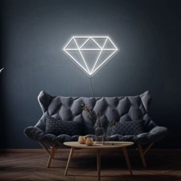 Diamant Symbol LED-Neonschild Wohnzimmer Dekoration