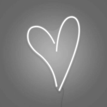 Herzform LED-Neonschild Wohnzimmer Schlafzimmer