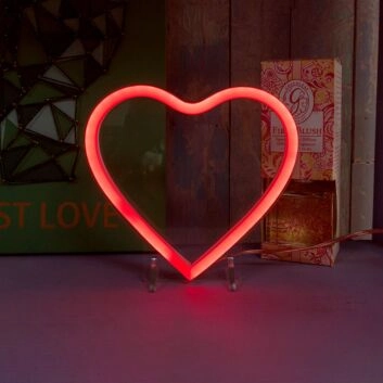 Herzform LED-Neonschild für Wohnzimmer Schlafzimmer