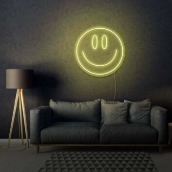 Smiley Gesicht LED-Neonschild Wohnzimmer Büro
