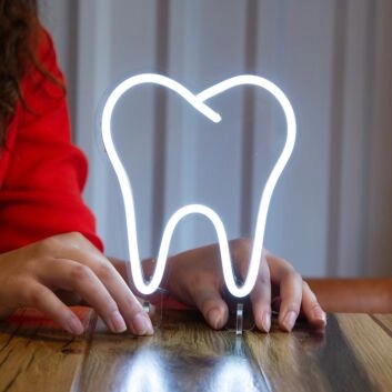 Zahn LED-Neonschild für Zahnarztpraxis