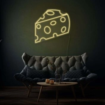 Käsestück LED-Neonschild Wohnzimmer Küche