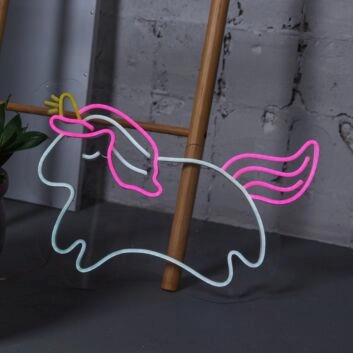Einhorn LED-Neonschild für Kinderzimmer und Wohnzimmer