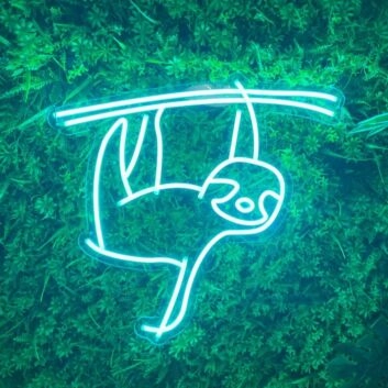 Faultier LED-Neonschild für Wohnzimmer oder Kinderzimmer
