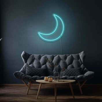Halbmond LED-Neonschild Wohnzimmer Schlafzimmer