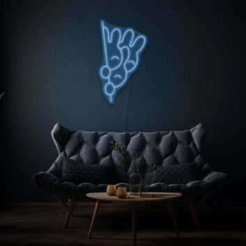 Niedliche Drei Hasen LED Neonschild