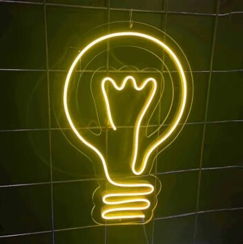 Glühbirne LED-Neonschild Wohnzimmer Büro