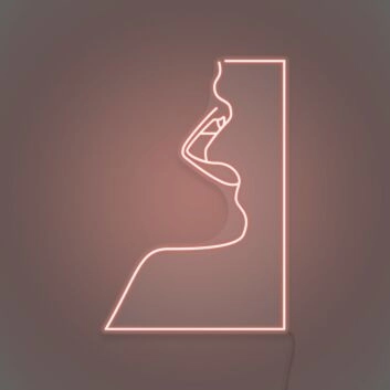 Profil mit Cocktailglas LED-Neonschild für Bar Club