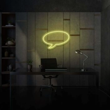 Sprechblase LED-Neonschild Wohnzimmer Büro