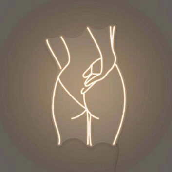 Minimalistische erotische Körperkontur LED-Neonschild Wohnzimmer Schlafzimmer