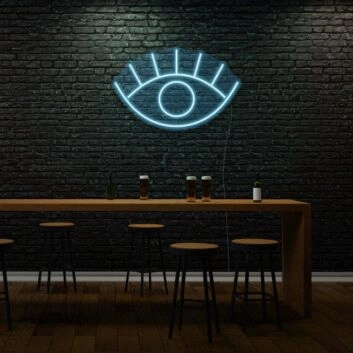 offenes Auge Symbol LED-Neonschild für Bar und Club