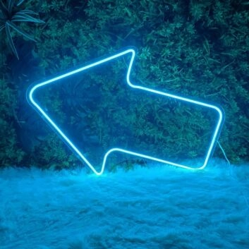 Pfeil nach links LED-Neonschild für Event oder Shop