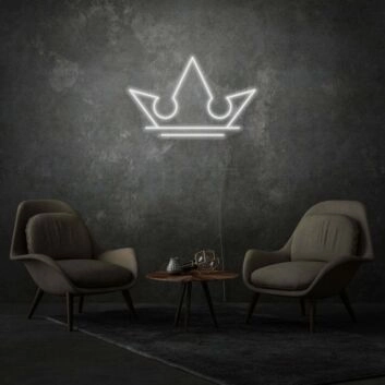 Krone LED-Neonschild für Wohnzimmer Lounge