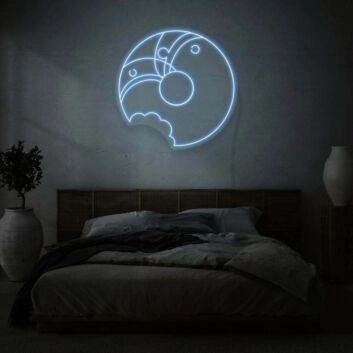 angebissener Keks LED-Neonschild Schlafzimmer Wohnzimmer