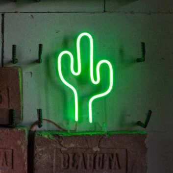 Kaktus LED-Neonschild für Wohnzimmer oder Bar