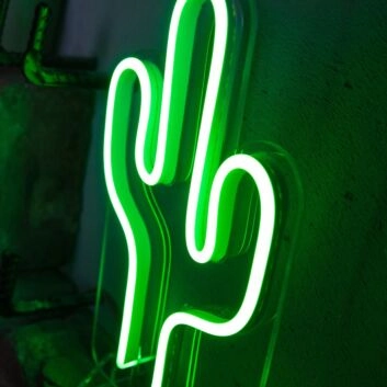 Kaktus LED-Neonschild für Wohnzimmer oder Bar