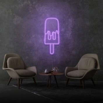 Eis am Stiel LED-Neonschild für Café Küche